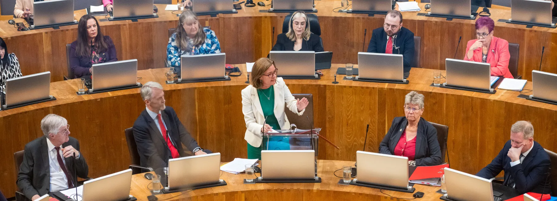 The Scottish Parliament chamber