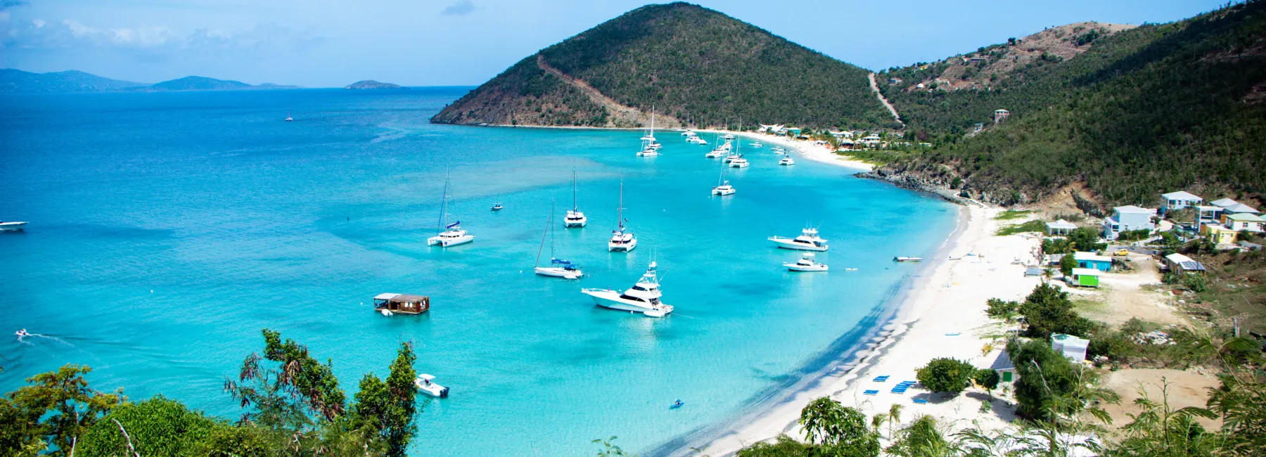 A bay in the British Virgin Islands