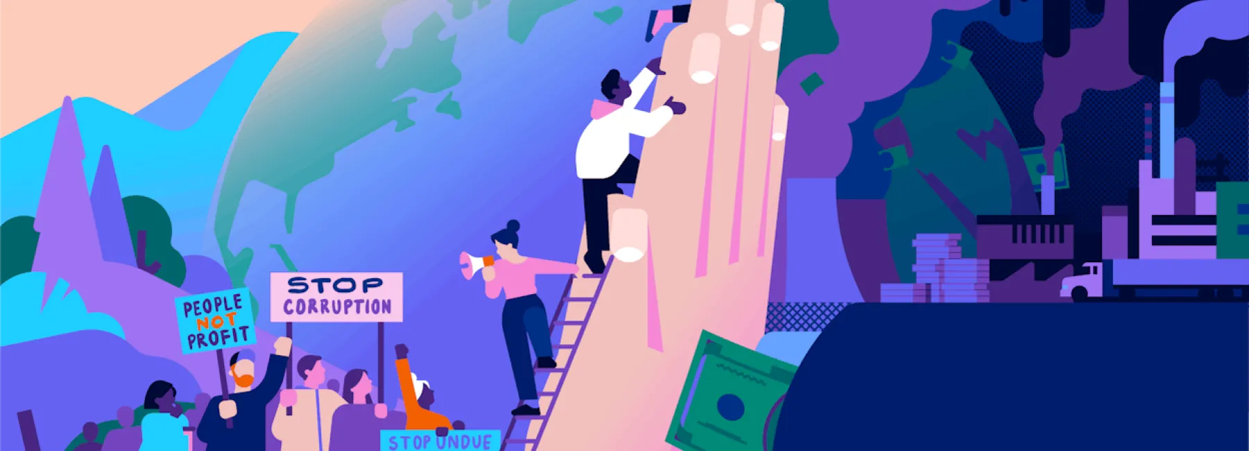 Illustration: Aleksandar Savic © Transparency International