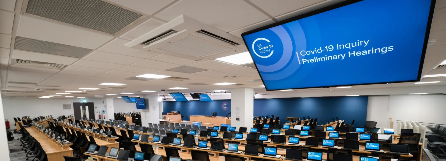 Covid-19 Inquiry hearings room