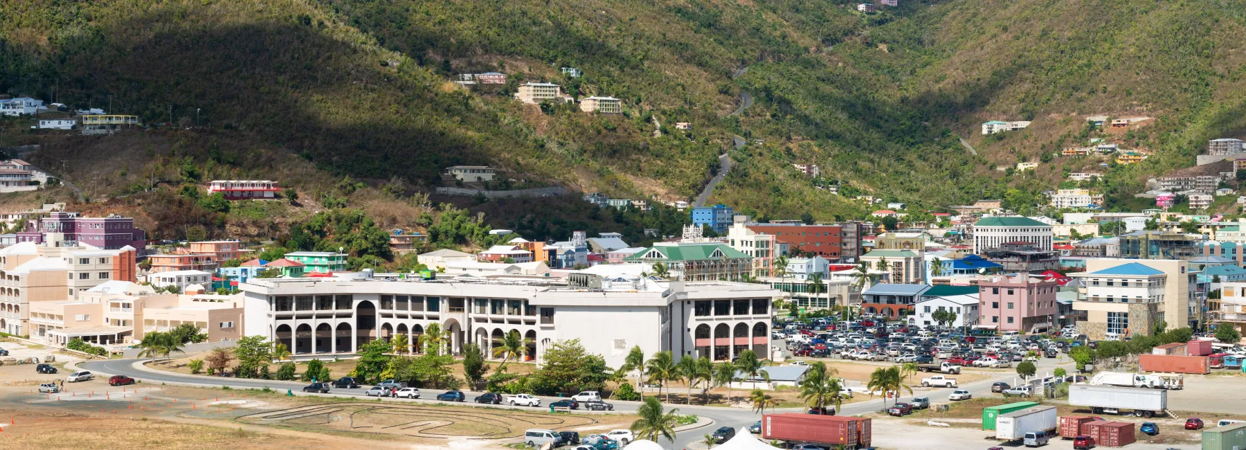 Shoreline of Tortola (BVI)