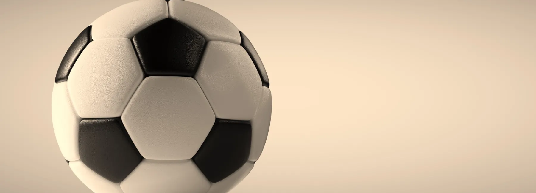 Football on a white background