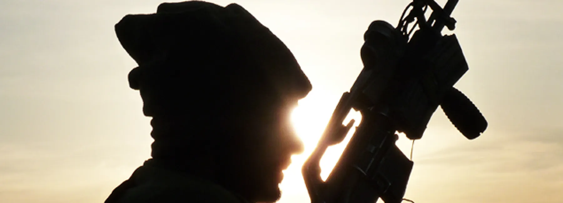 Silhouette of a solider