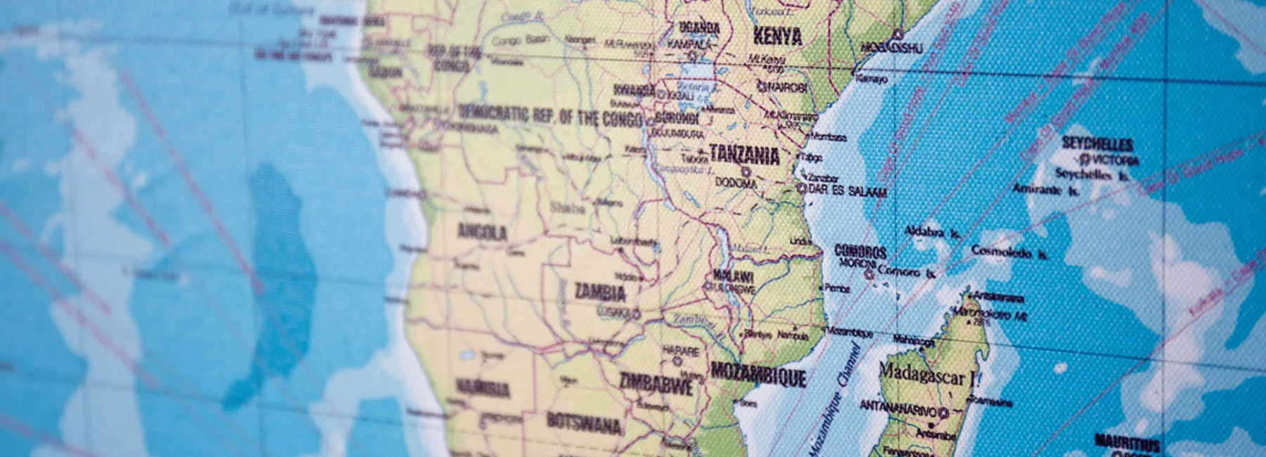 Map of African continent