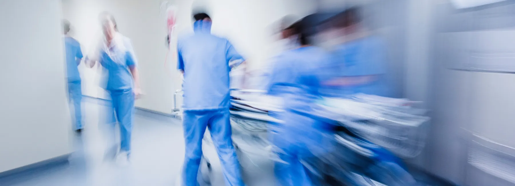 People working in hospital