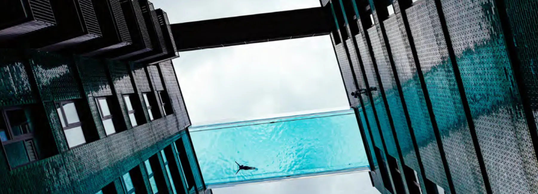 The Sky Pool at Embassy Gardens, Battersea. London