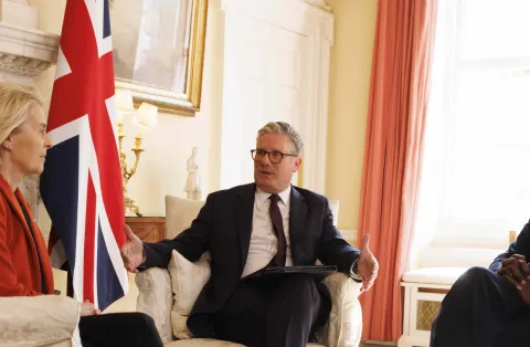 Foreign Secretary David Lammy meets with Prime Minister Keir Starmer and the President of the European Commission Ursula von der Leyen