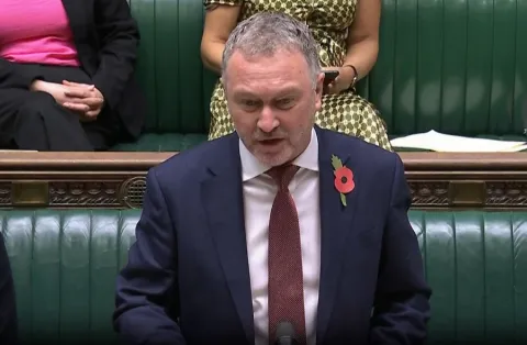 Steve Reed addresses the House of Commons (photo House of Commons)