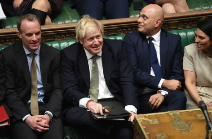 Dominic Raab, Boris Johnson, Sajid Javid and Priti Patel