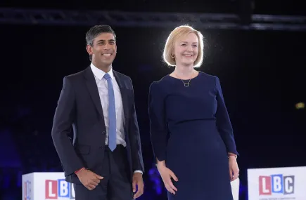 Rishi Sunak and Liz Truss