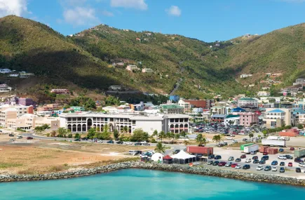 Shoreline of Tortola (BVI)