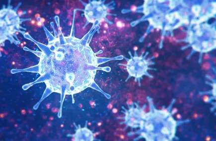 Coronavirus close up