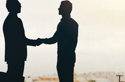 People shaking hands