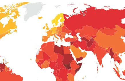 CPI Map of the world