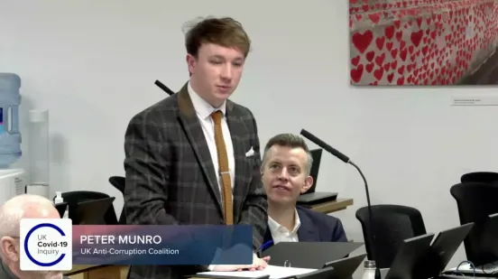 Peter Munro at the COVID-19 Inquiry
