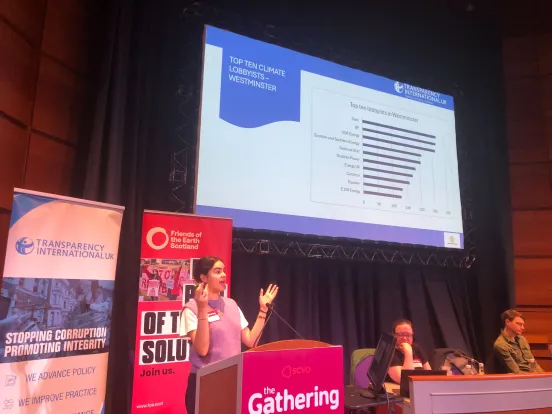 Rose Whiffen presenting at The Gathering